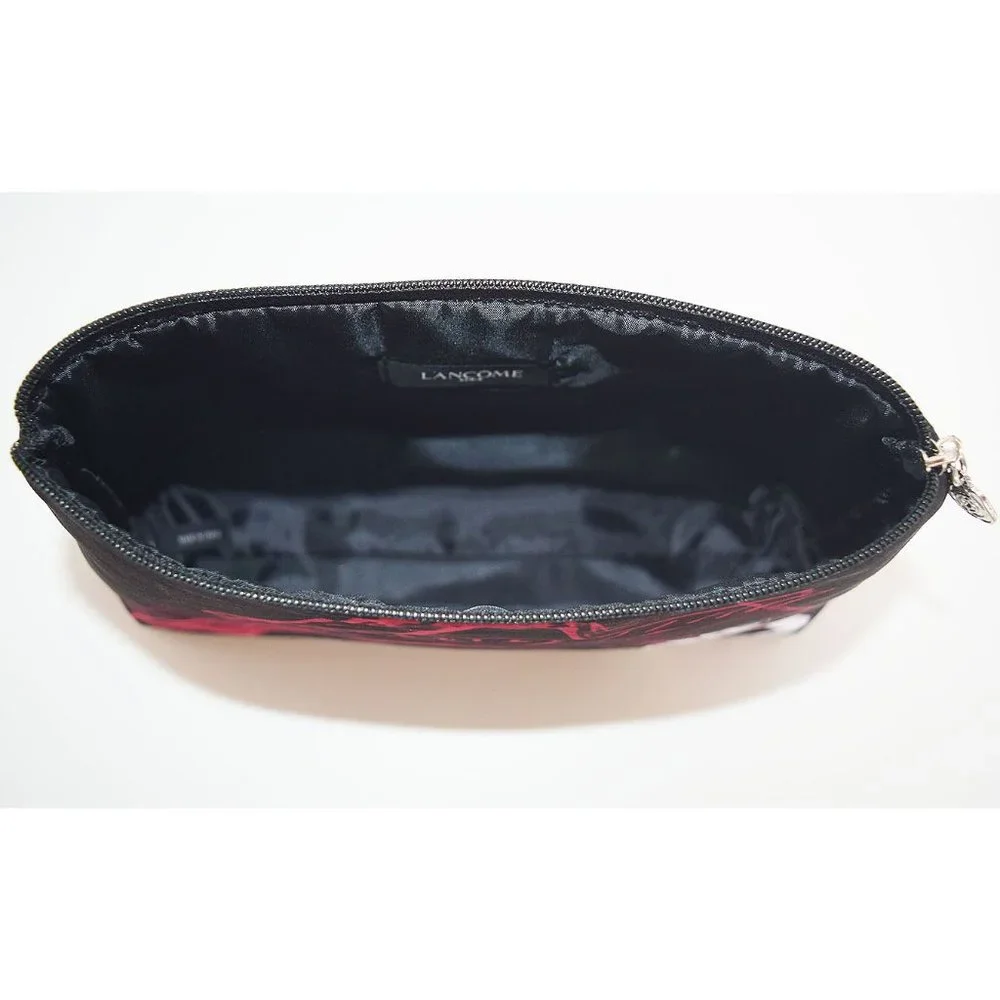4/$20 Lancome Paris Black Eiffel Tower Cosmetic Makeup Bag Zipper